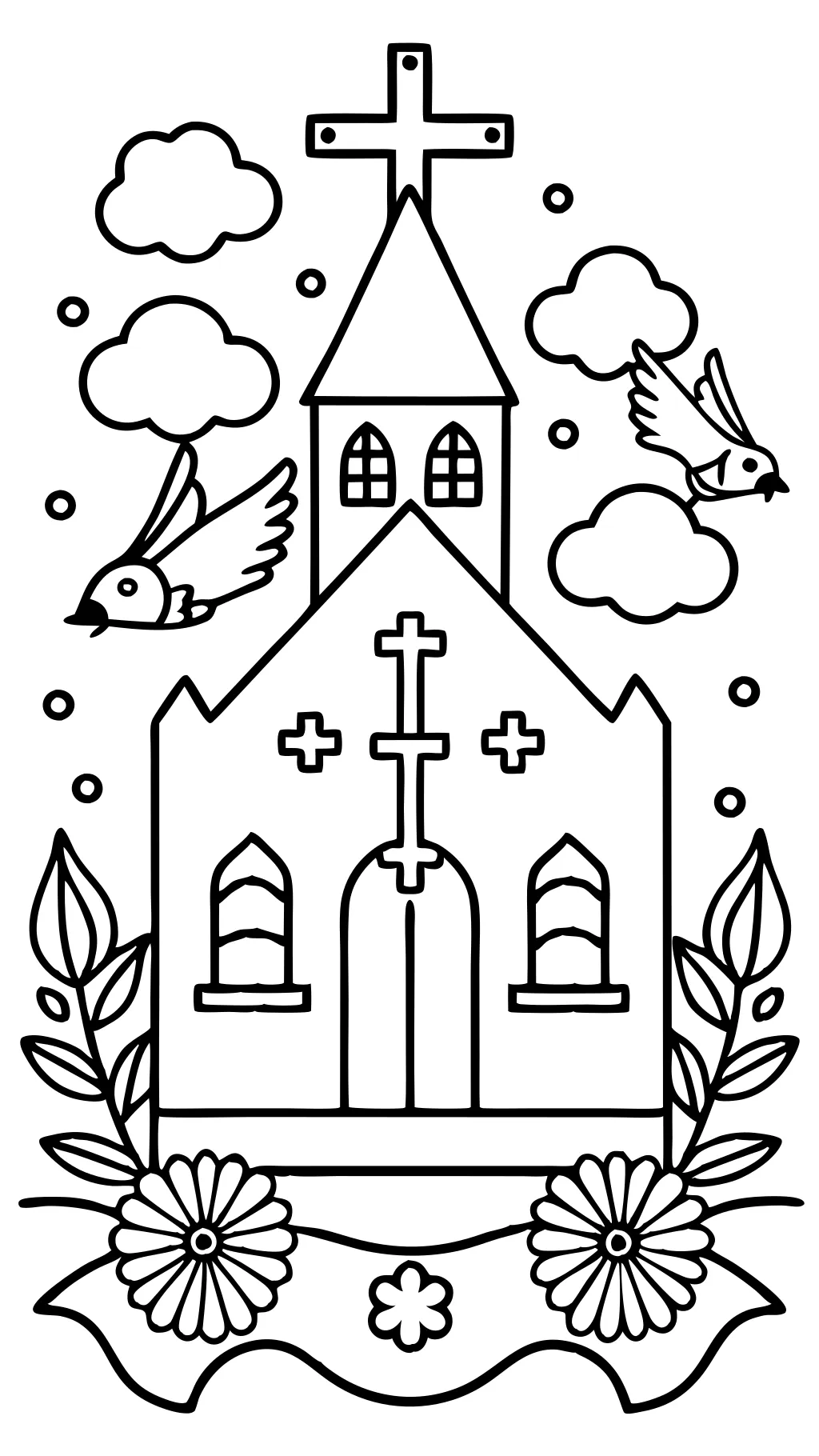 coloring page christian